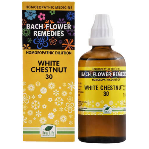 New Life Homeopathy Bach Flower Remedies White Chestnut Dilution | Grocsy