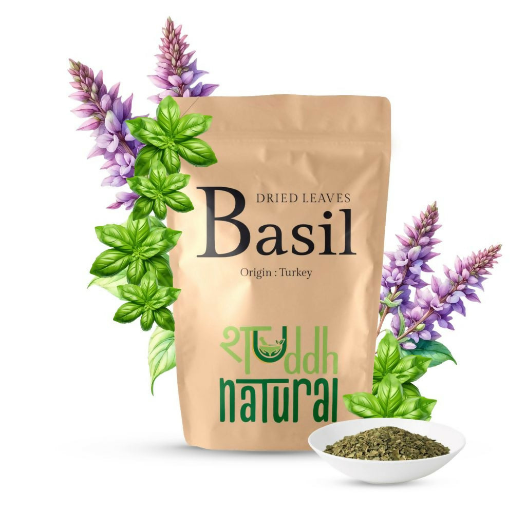Shuddh Natural Premium Freeze Dried Culinary Turkish Basil - Swadesiicart