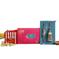 Ethnic Lumba Rakhi Set & Choco Swiss Jingles Box | Grocsy