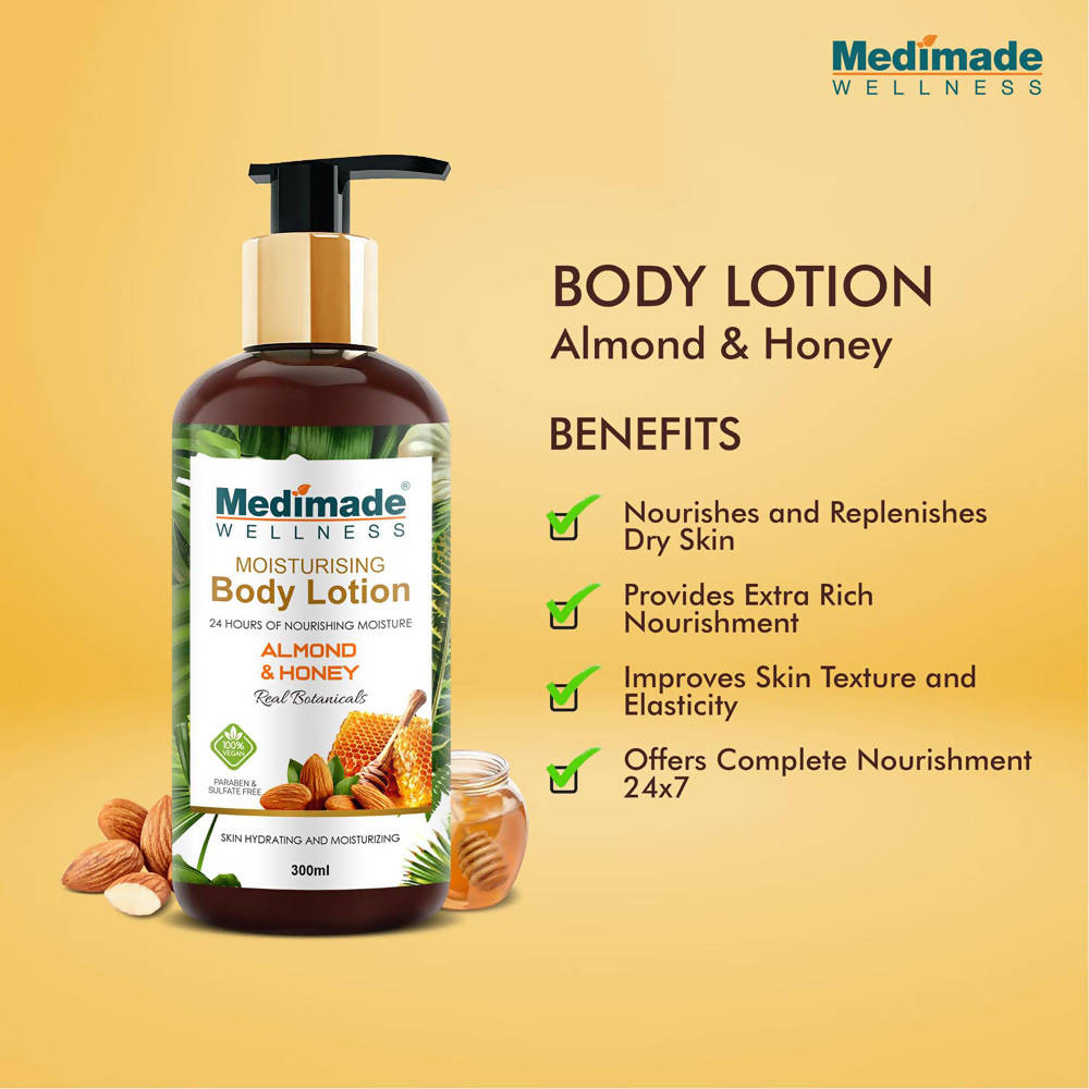 Medimade Wellness Almond and Honey Moisturising Body Lotion | Grocsy