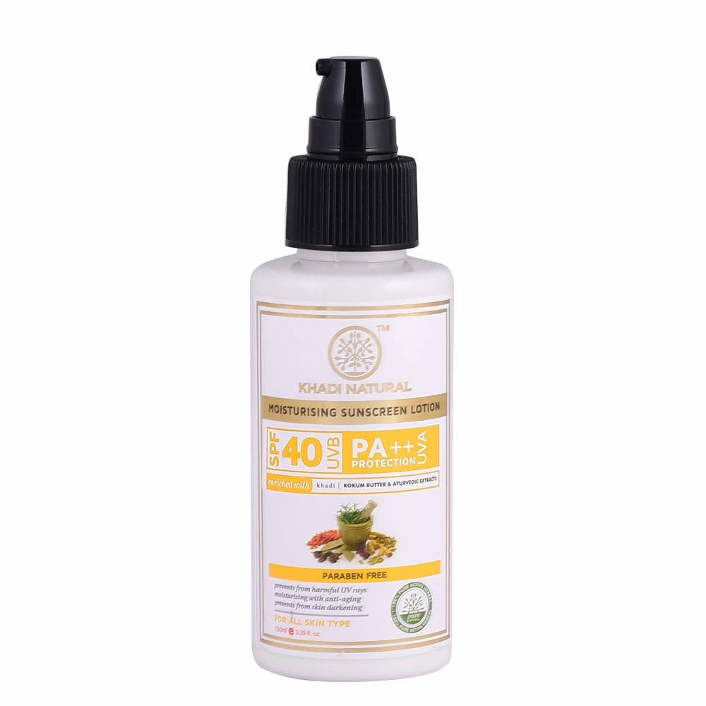 Khadi Natural Moisturising Sunscreen Lotion SPF 40 | Grocsy