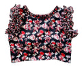 Vamika Beautiful Black Georgette Frill Blouse | Grocsy