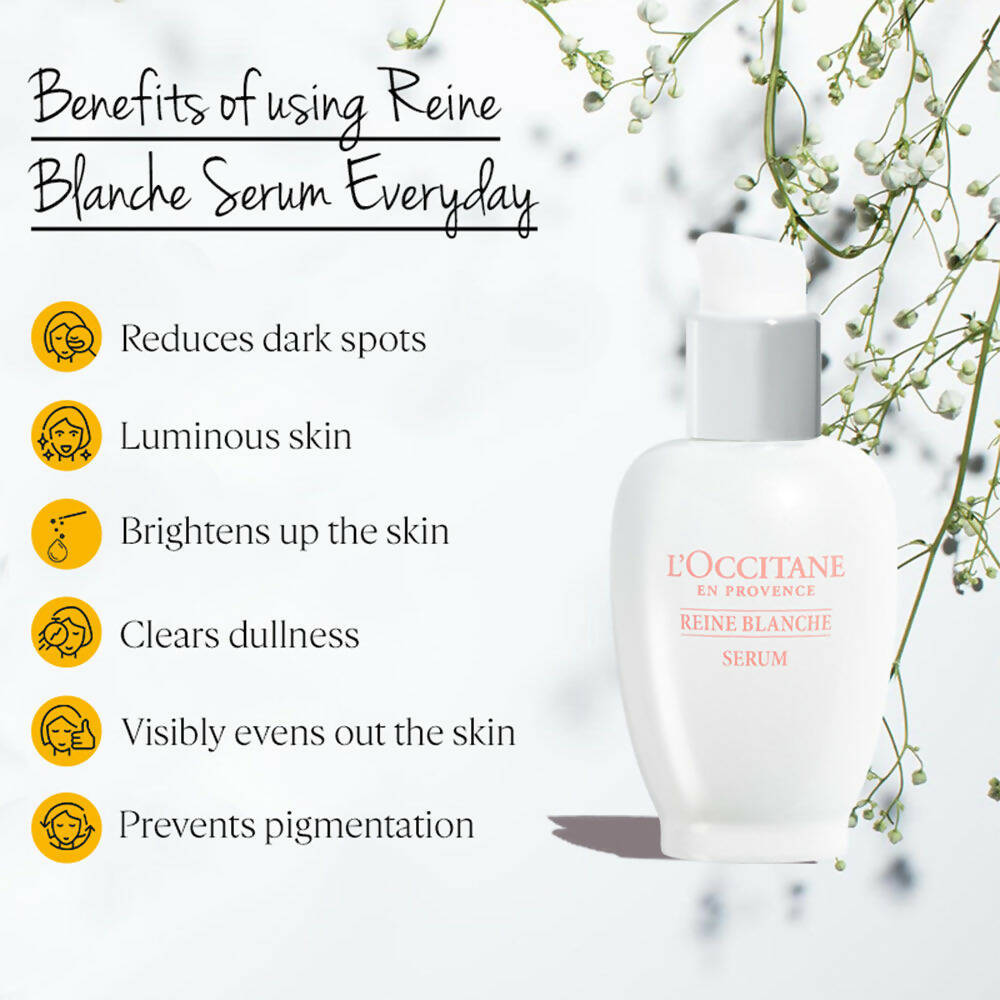 L'Occitane Reine Blanche Bright Revealing Serum | Grocsy