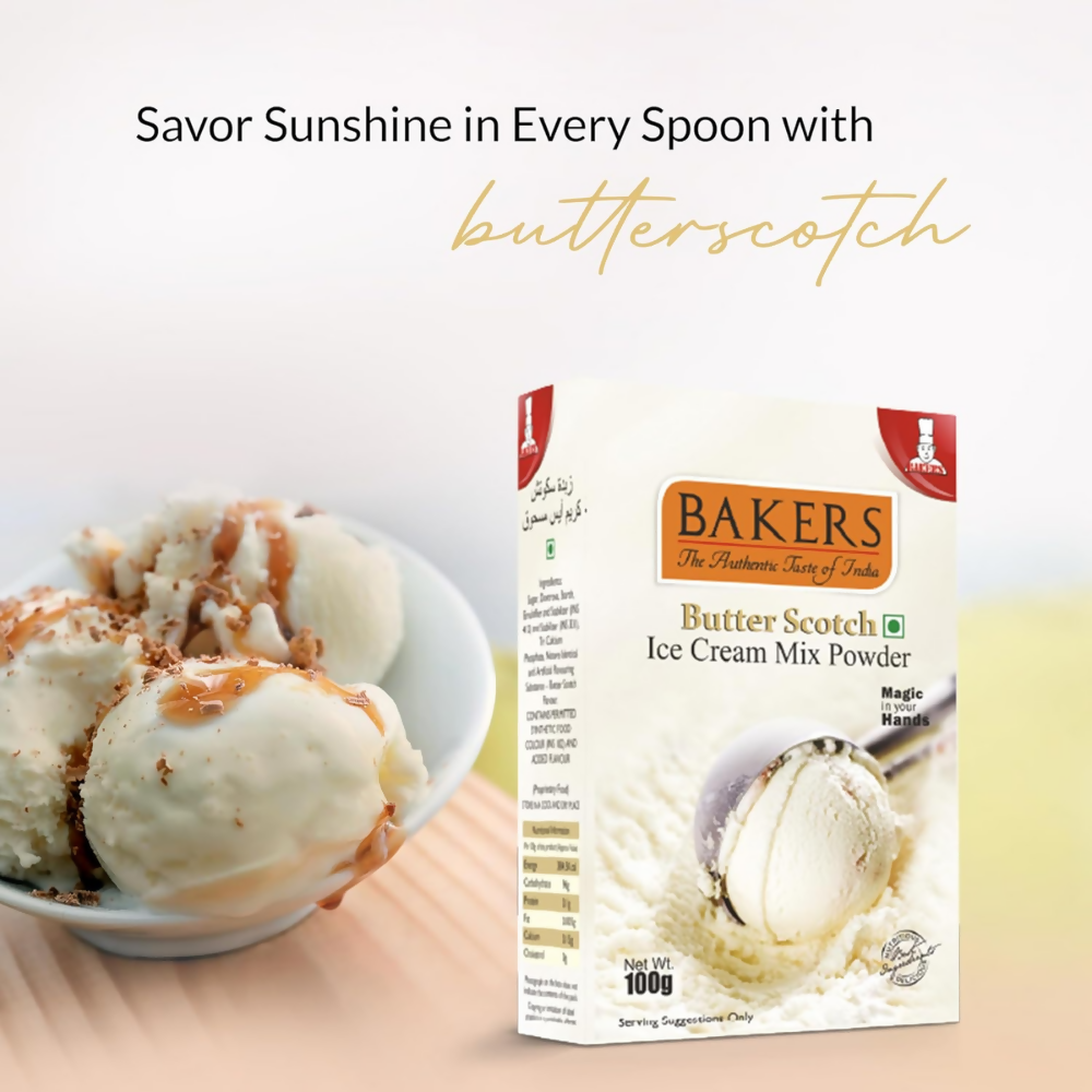 BAKERS Butterscotch Ice Cream Powder | Grocsy