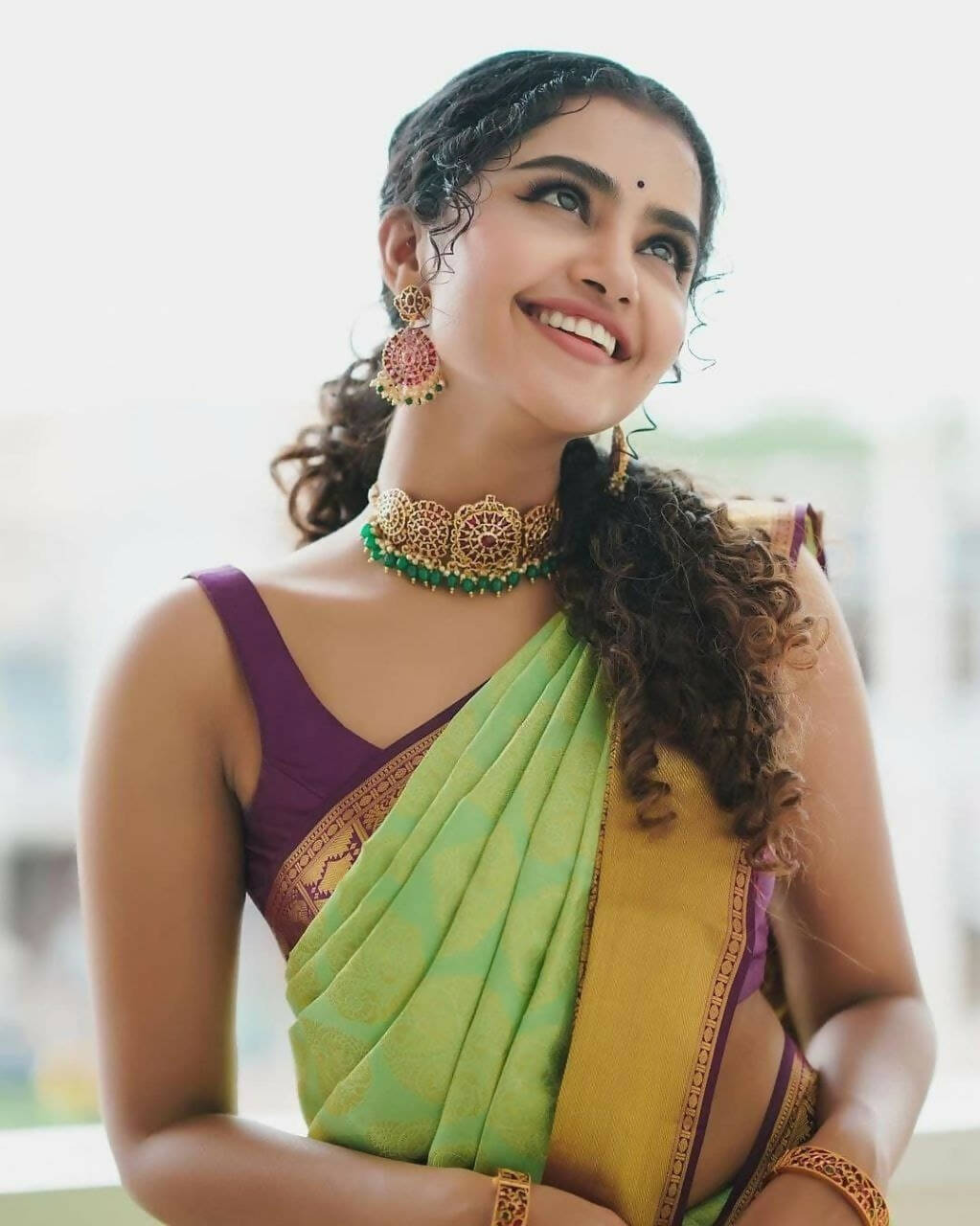 DEIANA'S Beautiful Designer Golden zari Soft Lichi Silk Saree - Pista | Grocsy
