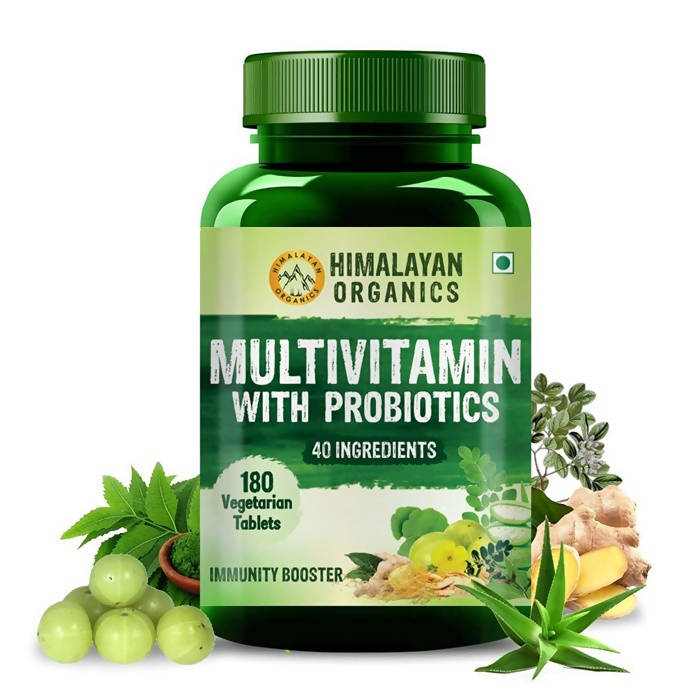 Himalayan Organics Multivitamin With Probiotics Vegetarian Tablets | Grocsy