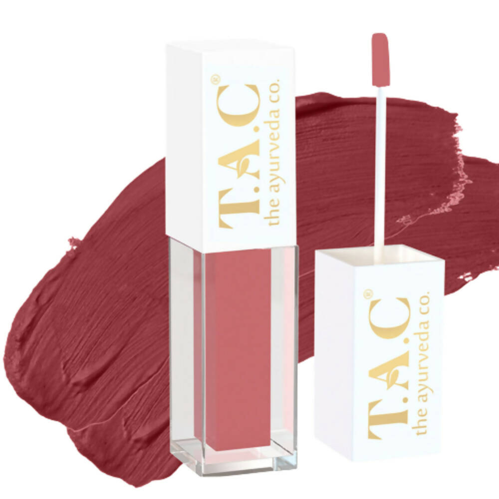 TAC - The Ayurveda Co. Liquid Matte Brown Bae Lipstick | Grocsy
