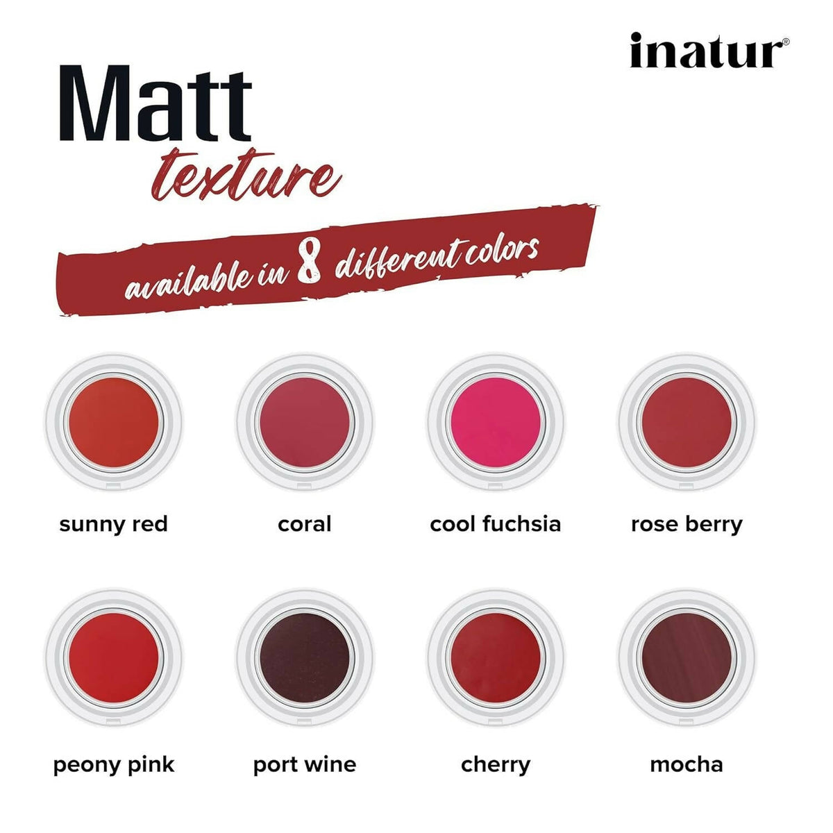 Inatur Lip and Cheek Tint Sunny Red | Grocsy