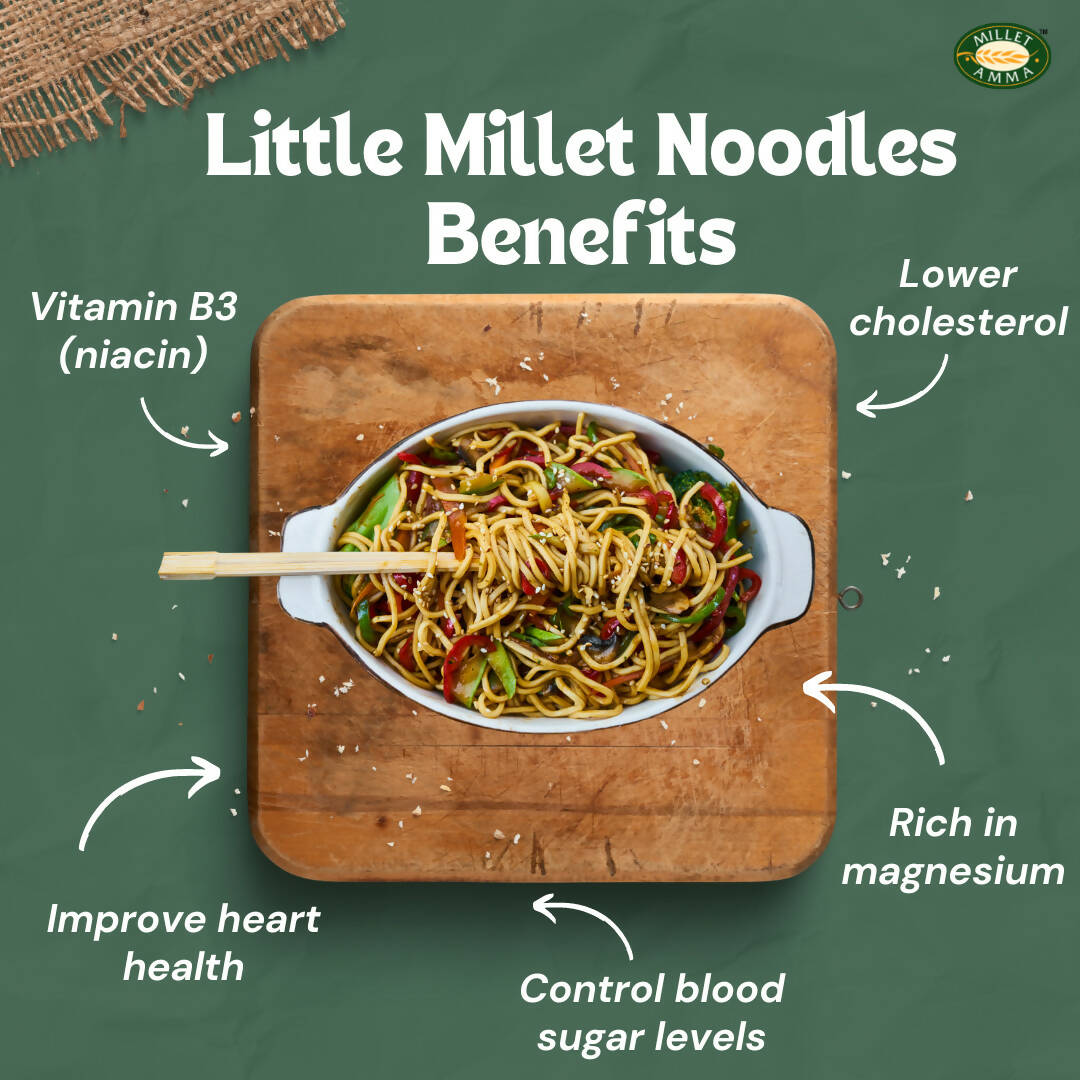 Millet Amma Little Millet Instant Noodles | Grocsy