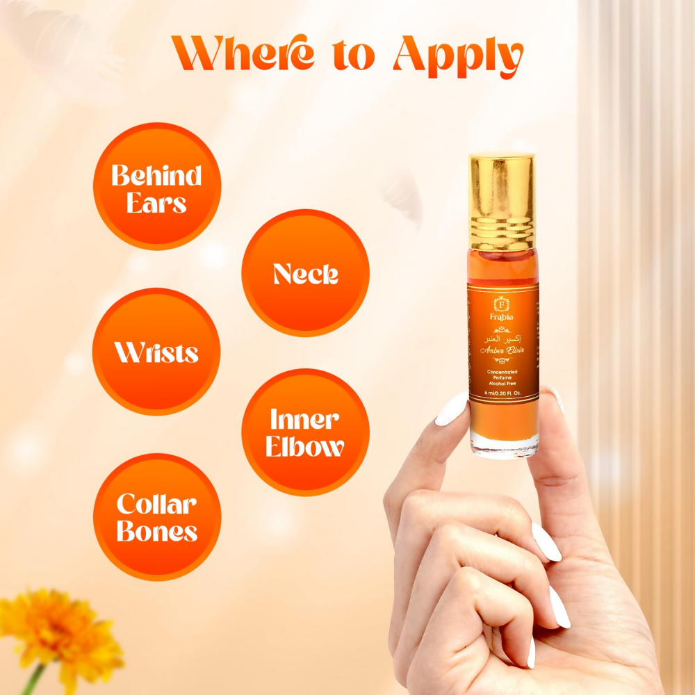 Frabia Amber Musk Perfume Oil for Men & Women | Grocsy
