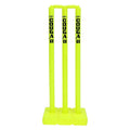 Cougar Plastic Cricket Stumps Set (Portable Plastic Wicket Set) with Stand & Bails