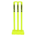 Cougar Plastic Cricket Stumps Set (Portable Plastic Wicket Set) with Stand & Bails