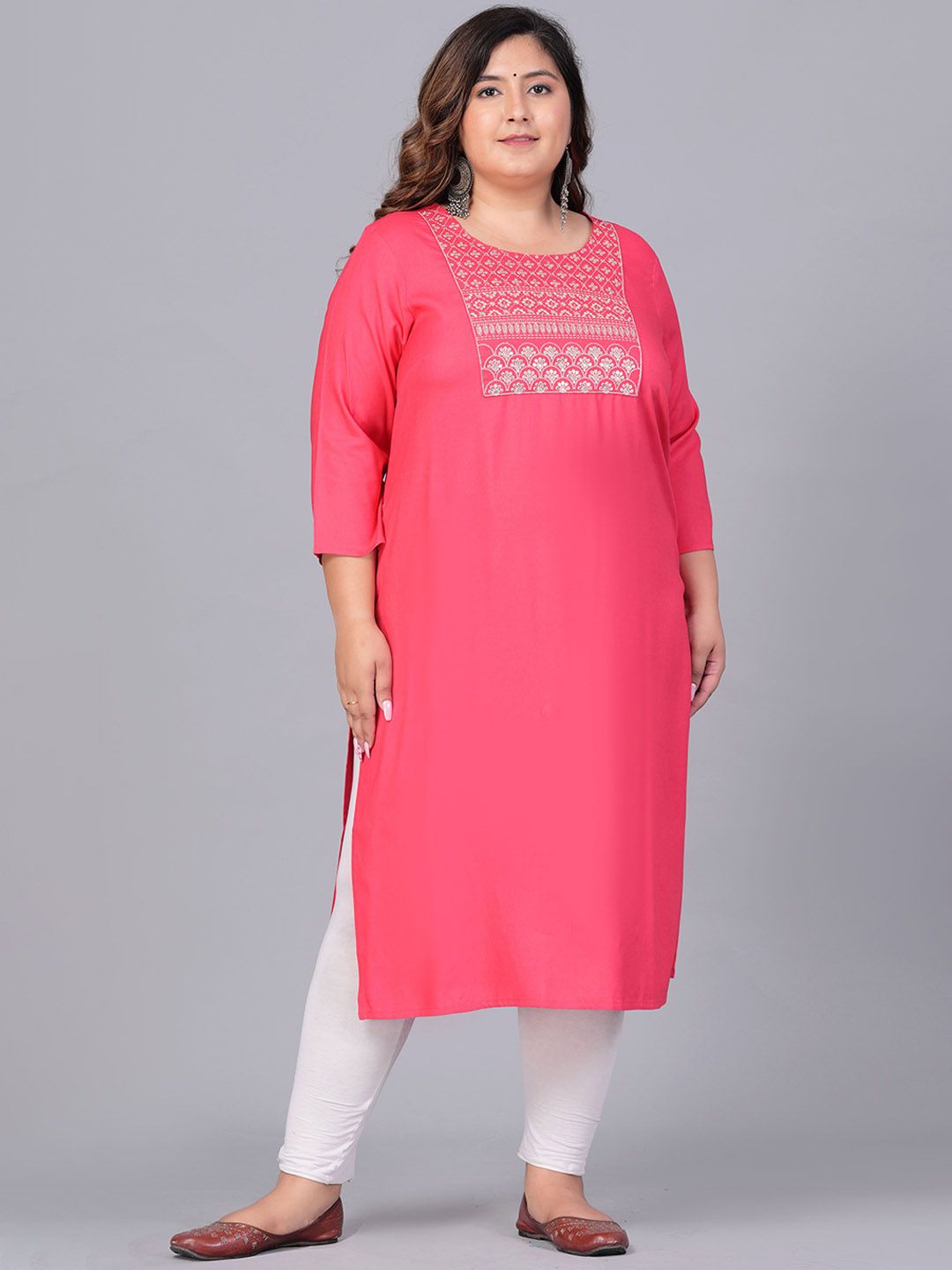 Sztori Women Yoke Design Thread Work Kurta | Grocsy