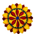 Kundan HandiKrafts Flower Mat Design 1 | Grocsy