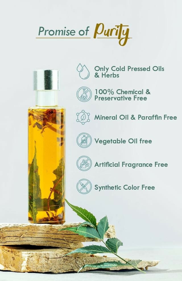 Nat Habit Neem Bhringraj Winter Hair Oil | Grocsy