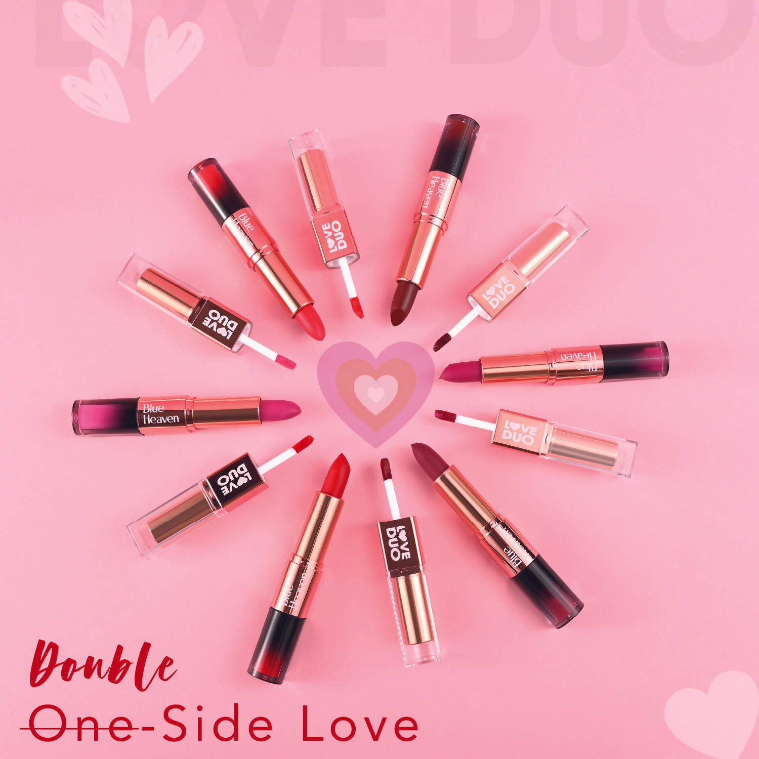 Blue Heaven Love Duo 2 In 1 Dual Sided Lipstick - 11 | Grocsy