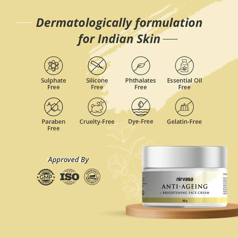 Nirvasa Anti-Ageing & Brightening Cream | Grocsy