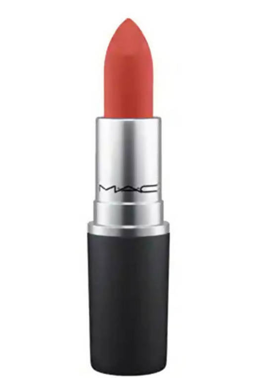 Mac Powder Kiss Lipstick - Devoted To Chili Warm Brick Red | Grocsy