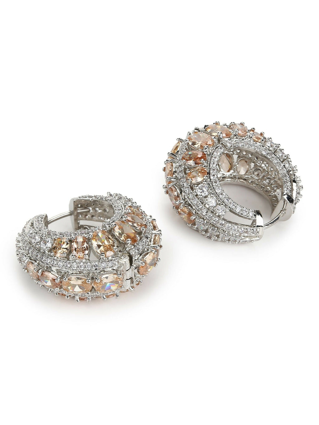 Champagne Stone Loops- Ruby Raang | Grocsy
