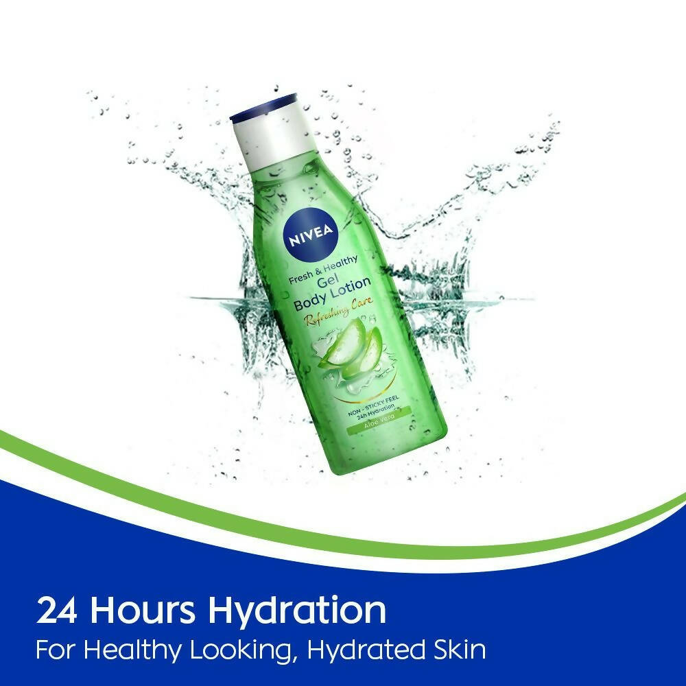Nivea Fresh & Healthy Aloe Vera Gel Body Lotion Non Sticky Feel | Grocsy
