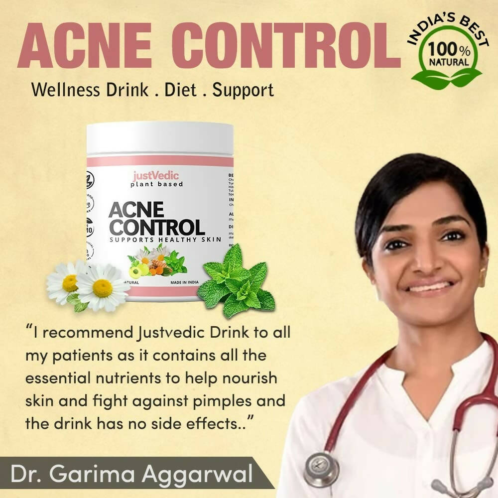 Just Vedic Acne Control Drink Mix | Grocsy