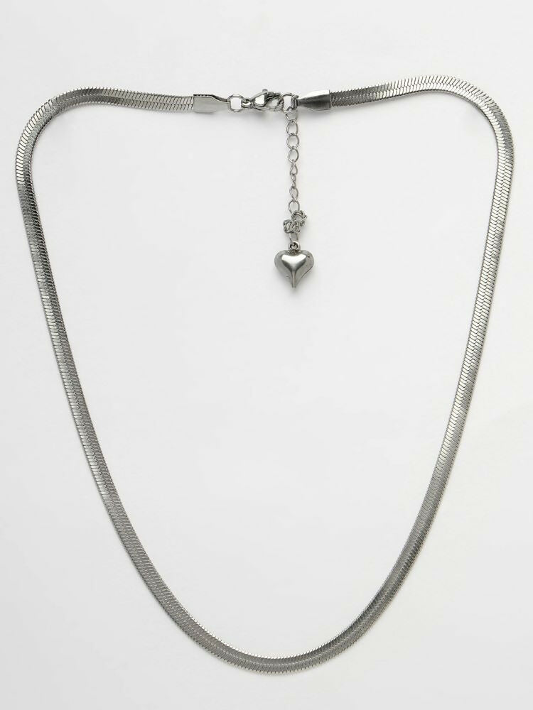NVR Women German Silver Oxidised Chain | Grocsy