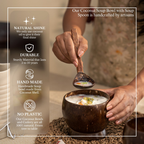 Thenga Coconut Shell Artisan Soup Bowl & Soup Spoon | Grocsy