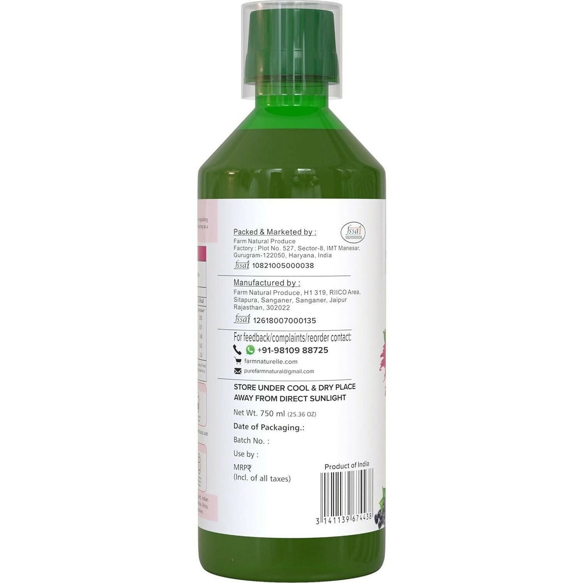 Farm Naturelle Diabetic Juice | Grocsy