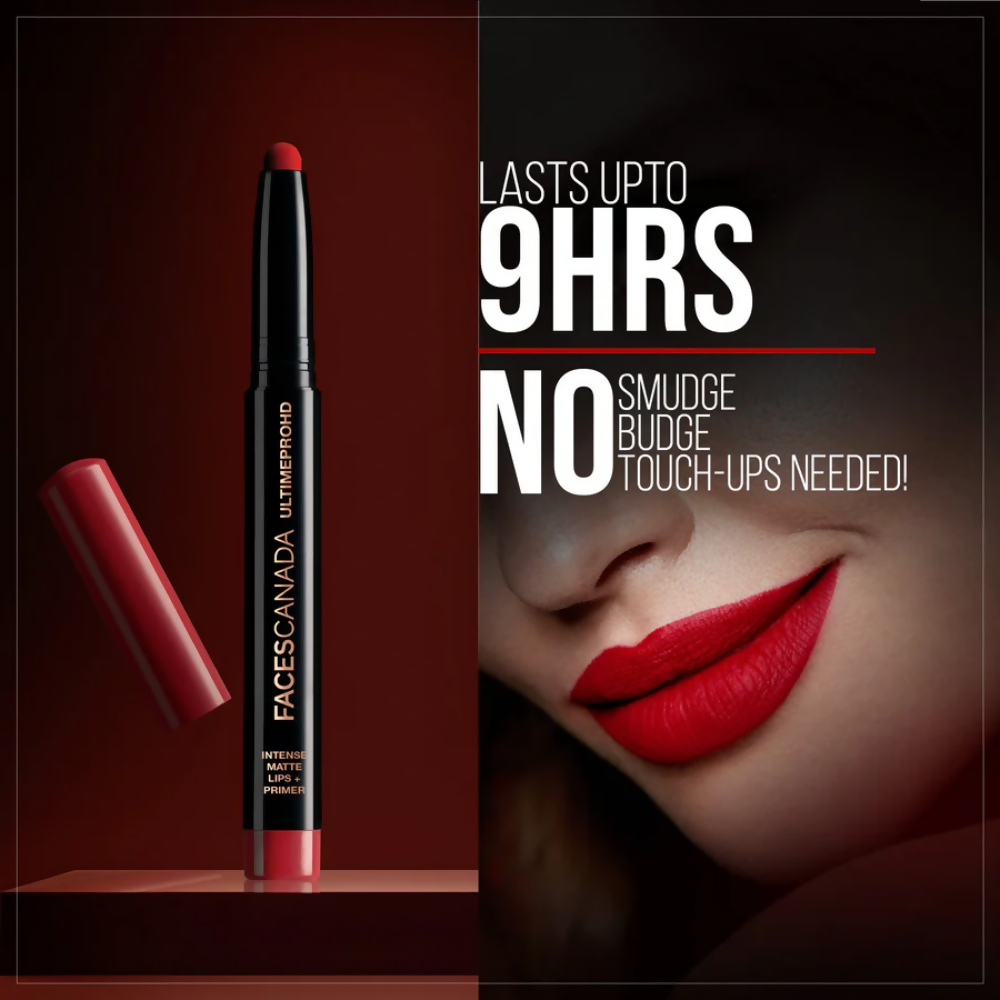 Faces Canada Ultime Pro HD Intense Matte Lips + Primer - Chestnut 27 | Grocsy