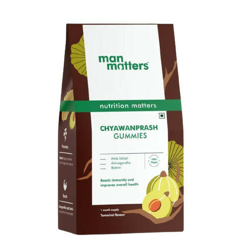 Man Matters Chyawanprash Gummies With Amla, Ashwagandha, Brahmi | Grocsy