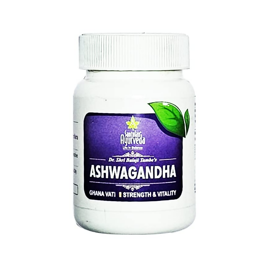 Santulan Ayurveda Ashwagandha Ghana Vati Tablets | Grocsy
