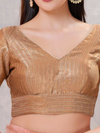 Joban Fashion Women Jacquard Copper Stitched Blouse | Grocsy