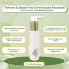 Perenne Sulphate Free Glow Booster Facewash With Vitamin C And Niacinamide | Grocsy
