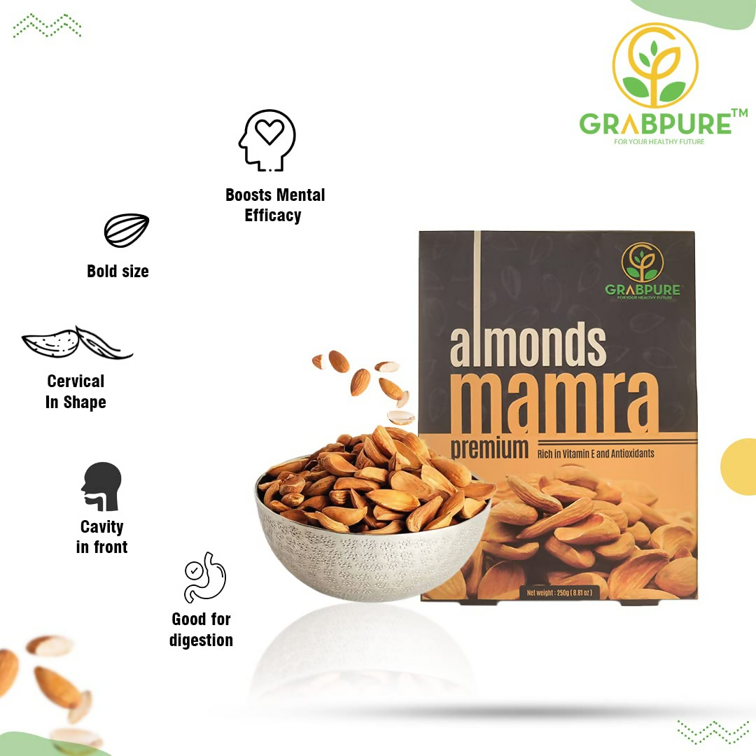 Grabpure Mamra Almonds/Mamra Badam Dry Fruits | Grocsy
