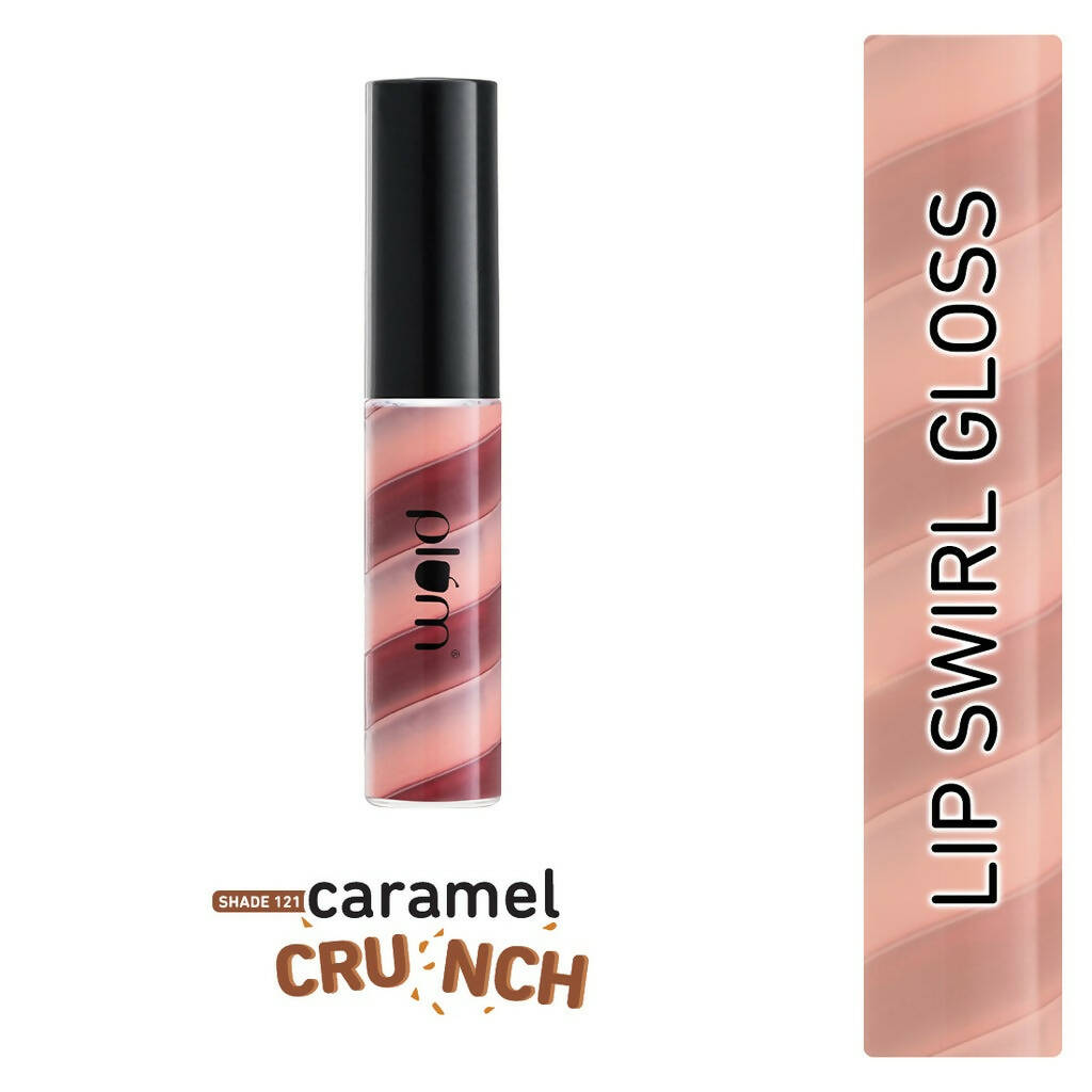 Plum Soft Swirl Lip Gloss 3 Shades In 1 & 121 Caramel Crunch | Grocsy