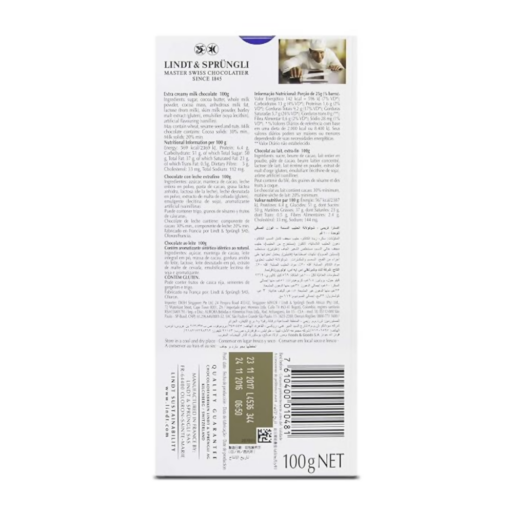 Lindt Excellence Extra Creamy Milk Chocolate Bar and Lindt Lindor Singles Milk Chocolate Box | Grocsy