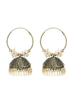 Mominos Fashion Johar Kamal Women's Latest Designer Golden Color Jhumkas
