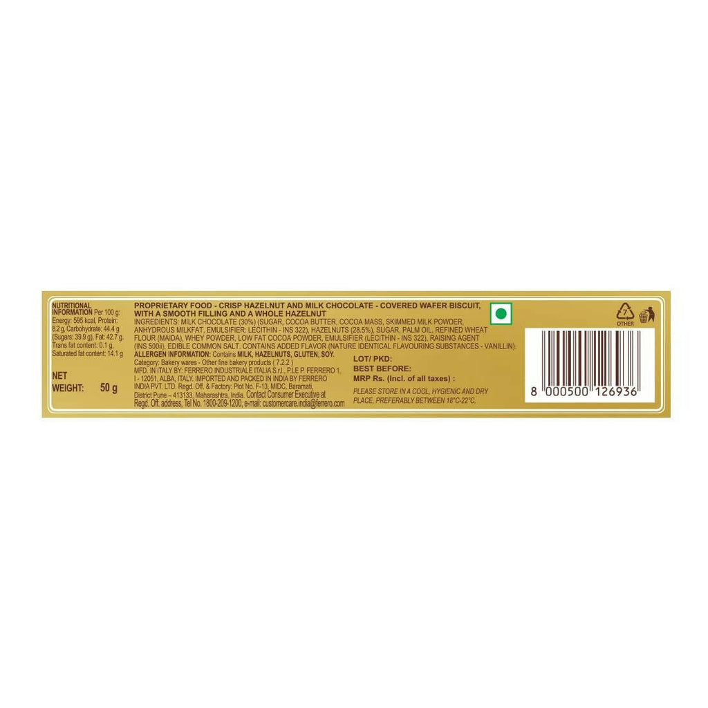 Ferrero Rocher Exquisite Hazelnut And Milk Chocolate | Premium Gift Box Rich, Creamy, Crunchy and Nutty Chocolate For Special Occasions | Grocsy