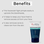 Professional O3+ Alpha Men Acno D-TAN Face Wash with Tea Tree | Grocsy