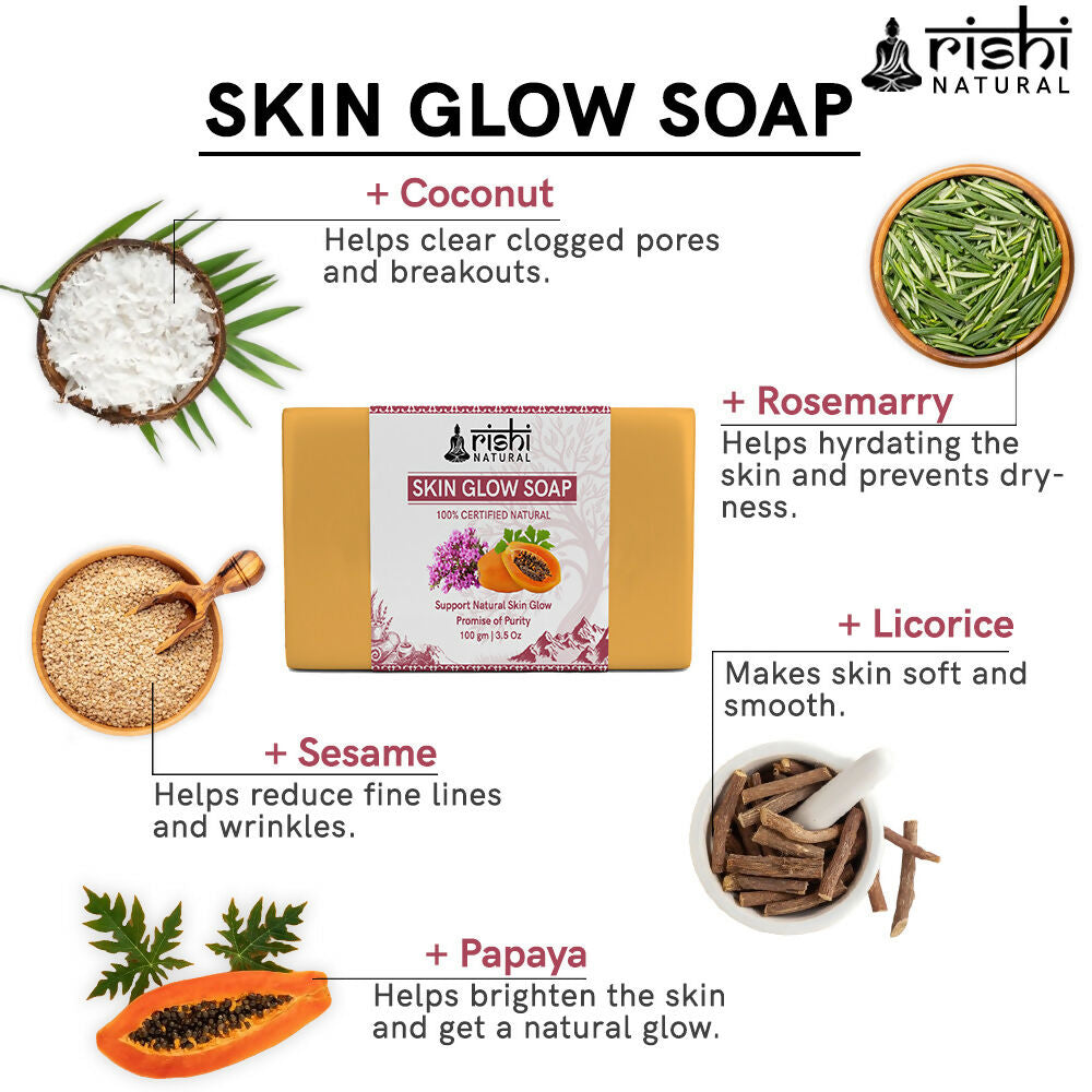 Rishi Natural Skin Glow Soap | Grocsy