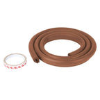 Safe-O-Kid Unique High Density 2 Mtr Long U - Shaped 4 Edge Guard Strips - Brown | Grocsy