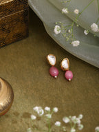 Ruby Raang Pink Kundan Studs | Grocsy
