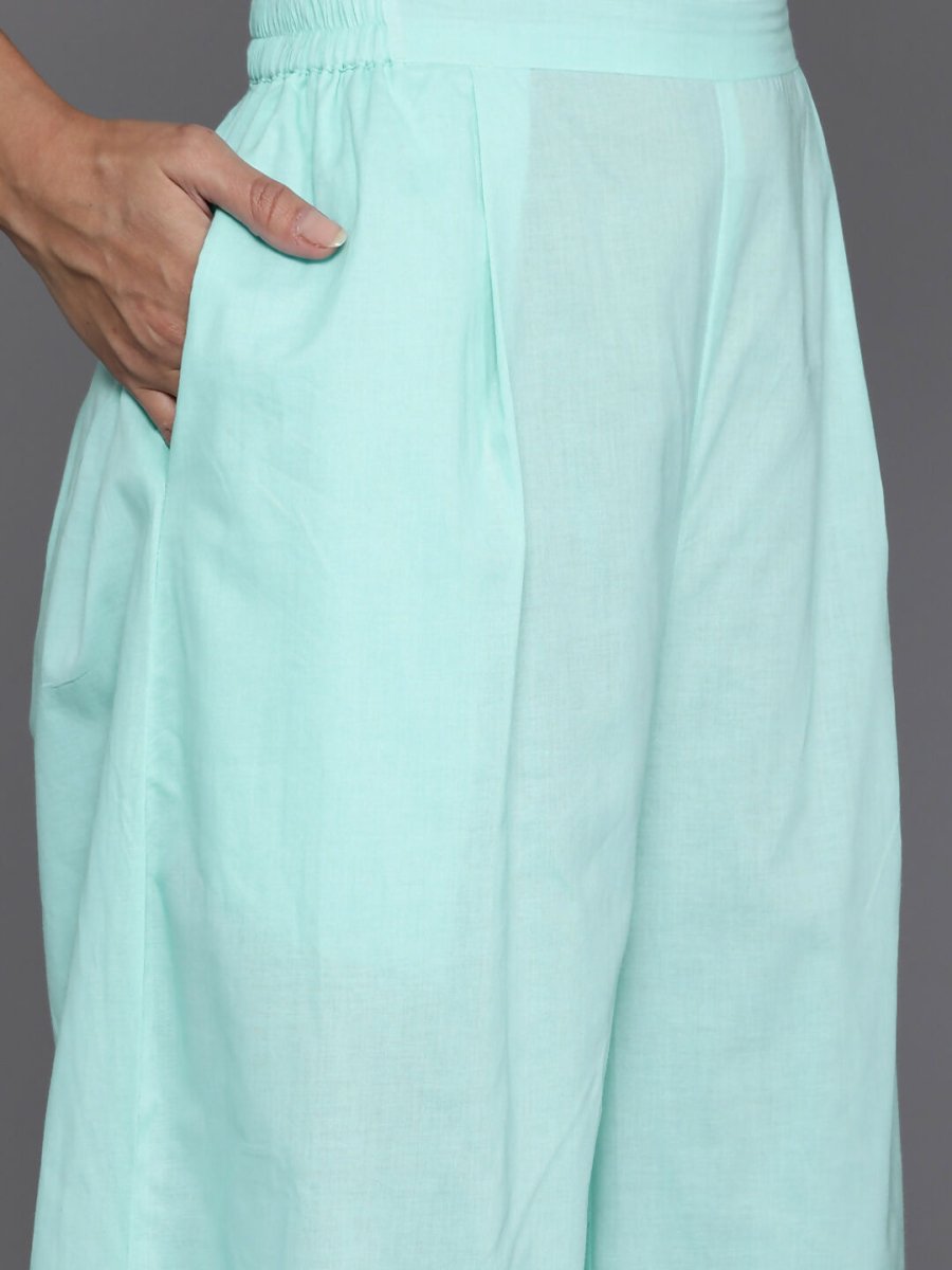 Ahalyaa Women's Traditional wear Kurta Set - Summer Blue | Grocsy