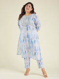 Janasya Light Silk Blend Tie & dye Straight Kurta Set | Grocsy