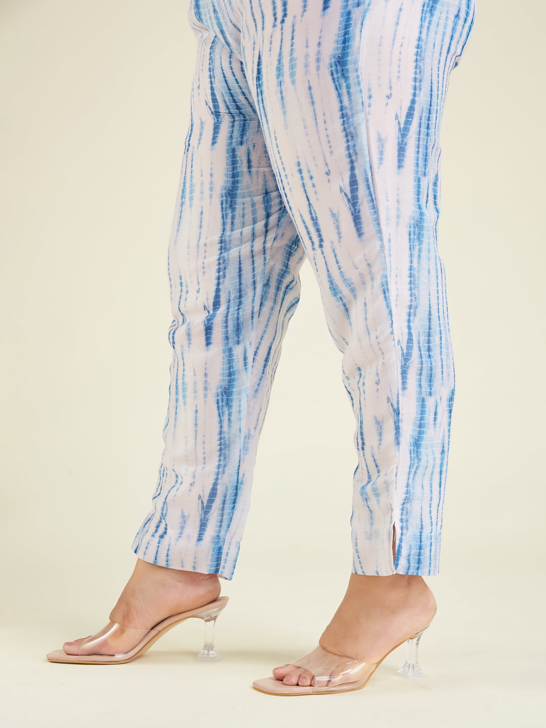 Janasya Light Silk Blend Tie & dye Straight Kurta Set | Grocsy