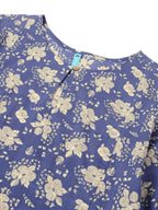 Janasya Bright Cotton Floral Fit & Flare Dress | Grocsy
