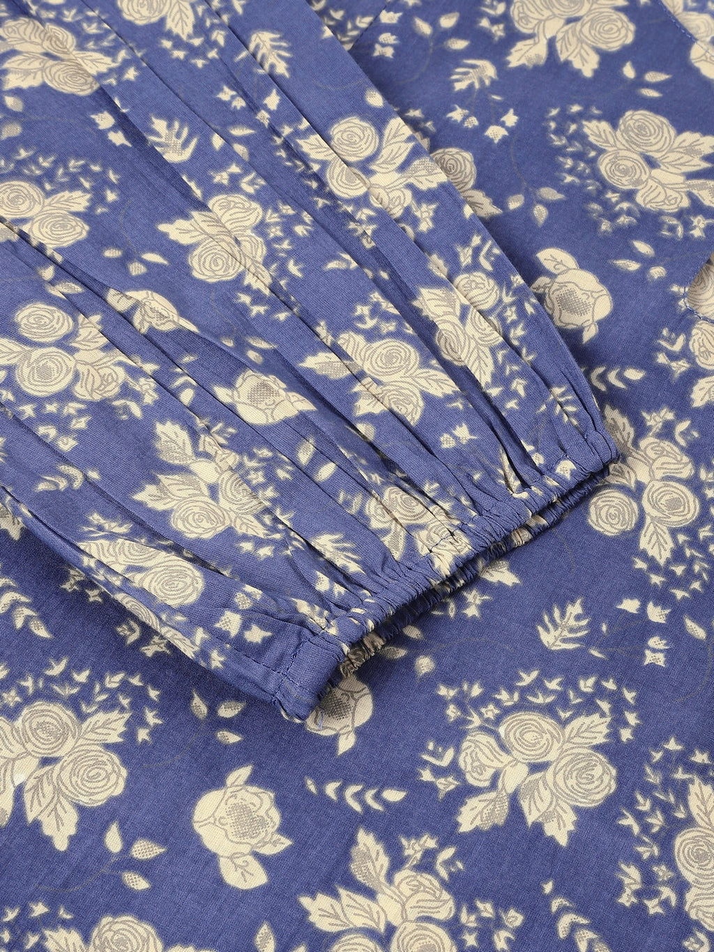 Janasya Bright Cotton Floral Fit & Flare Dress | Grocsy