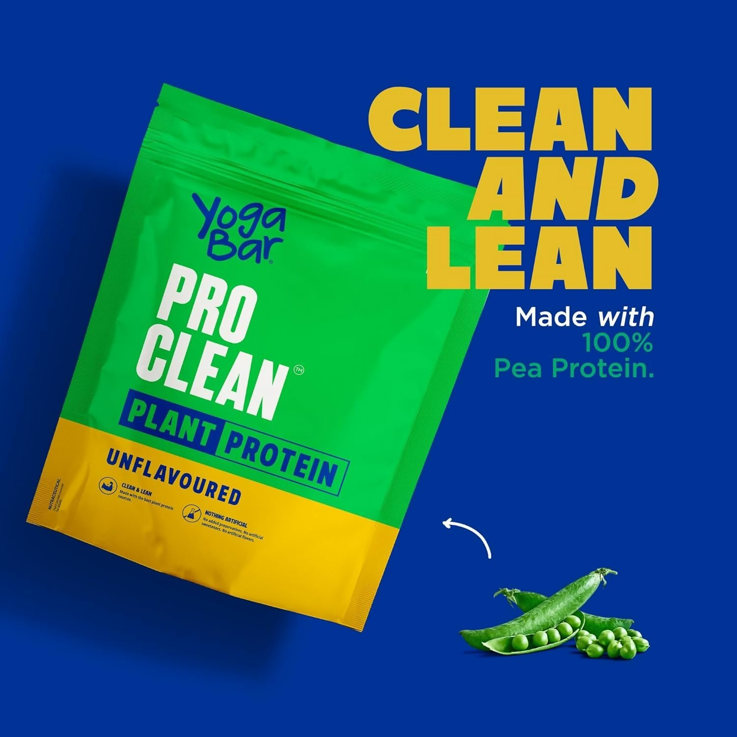 Yoga Bar Pro Clean Plant Protein Powder Chocolate Flavour & Unflavoured | Grocsy
