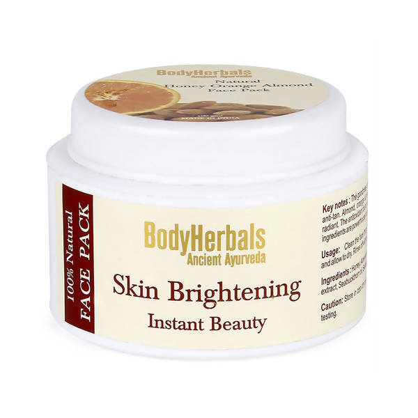 Bodyherbals Skin Brightening Orange Honey & Almond Face Pack | Grocsy