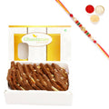 Ghasitaram Chocolate Kaju Katli With Pearl Beads Rakhi | Grocsy